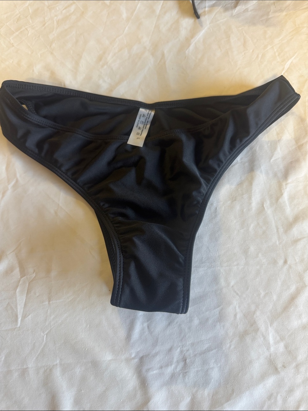 Low-Rise Black Bikini Bottom — Sleek Swimwear Essential